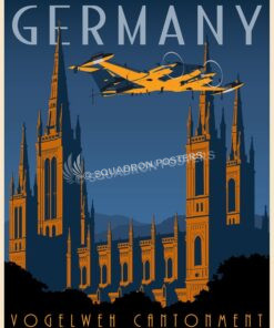 Kaiserslautern military community - Germany Germany_RC-12_SP00756-featured-aircraft-lithograph-vintage-airplane-poster-art