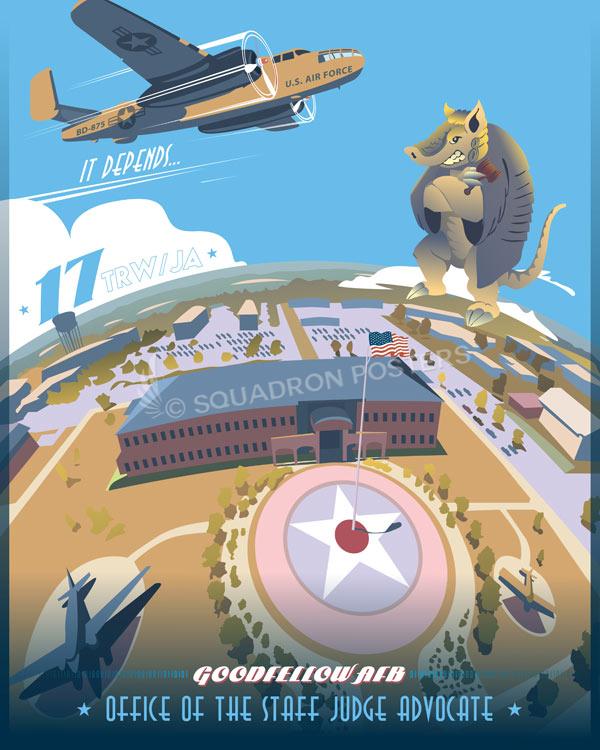 Goodfellow AFB 17th TRW JA Art