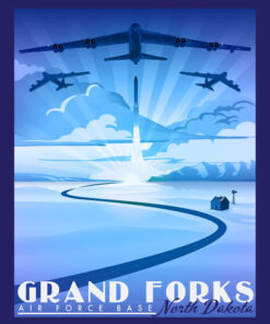 Grand Forks AFB B-52 art by - Squadron Posters!