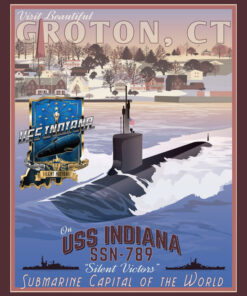 Groton CT USS Indiana SSN-789 canvas art