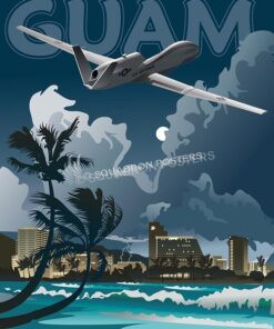 Guam-RQ-4-V2-SP00485-vintage-military-aviation-travel-poster-art-print-gift