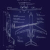 G-3 Gulfstream III Blueprint Art