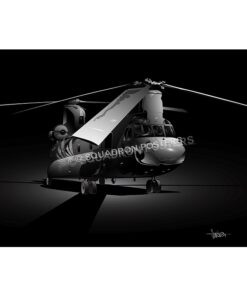 CH-47 Jet Black Lithograph H-47 Jet Black SP01060-poster-jet-black-aircraft-lithograph