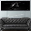 CH-47 Jet Black Super Wide Canvas Print