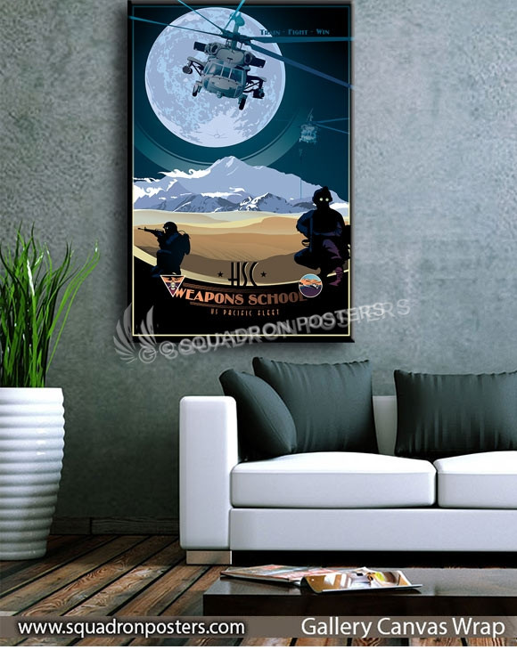 HSC Weapon School Pacific MH-60 SP00730 squadron-posters-vintage-canvas-wrap-aviation-prints