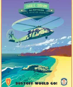 Wheeler Army Airfield C Co 3-25th AVN REG Hawaii_UH-60_C_Co_3-25_AVN_SP01338-featured-aircraft-lithograph-vintage-airplane-poster-art