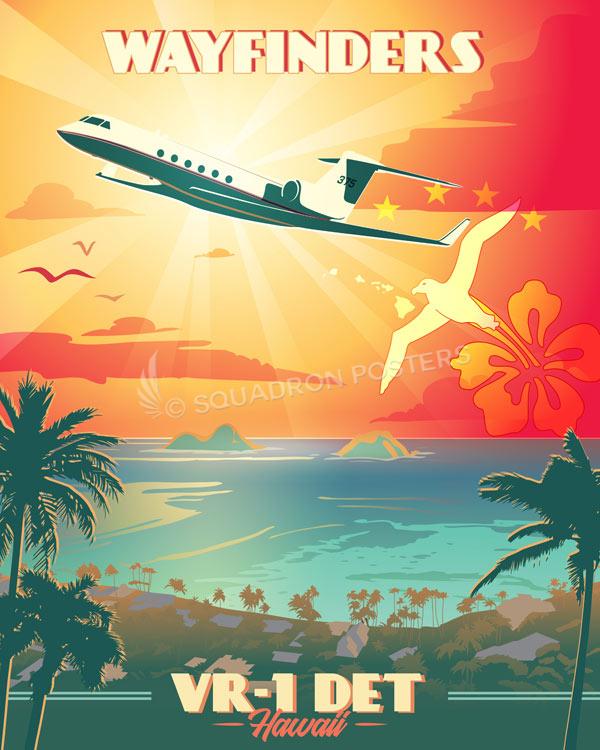 Hickam AFB VR-1 Det poster art.