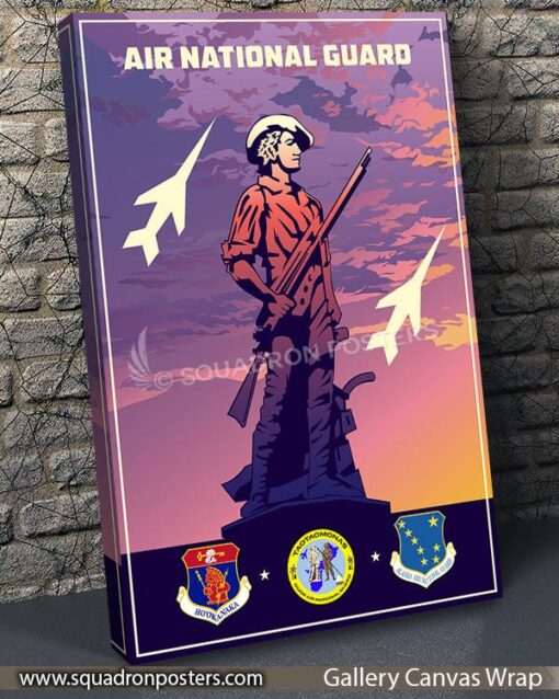 Hickam Guam Alaska Air National Guard PACAF Art - Squadron Posters