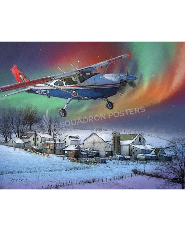 Holiday Lights 2020 16x20 FINAL Ron Finger SPN02320MFEAT-jet-black-aircraft-lithograph