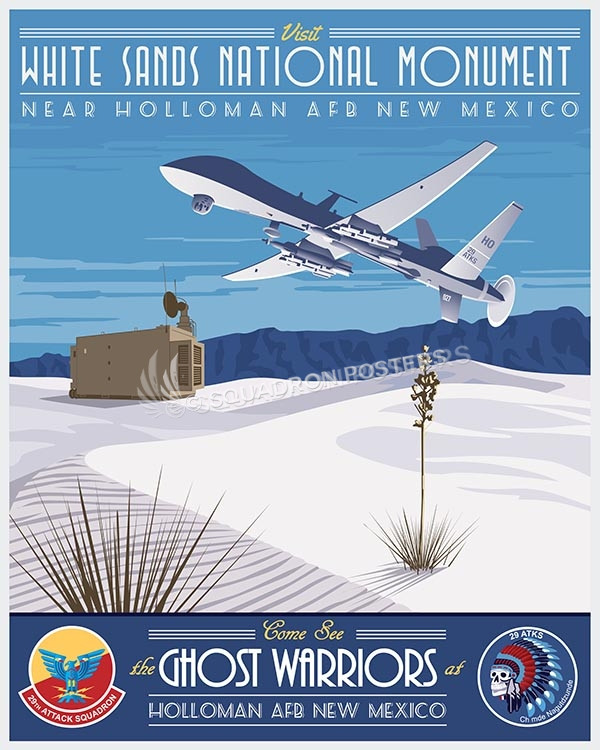 Holloman 29ATKS MQ-9 SP00617-vintage-military-aviation-travel-poster-art-print-gift