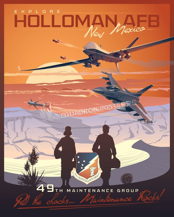 49th Maintenance Group poster art by Squadron Posters