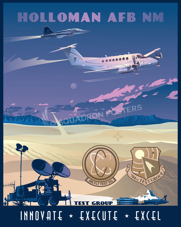 Holloman AFB 704th TG C12 and T38 Squadron Posters