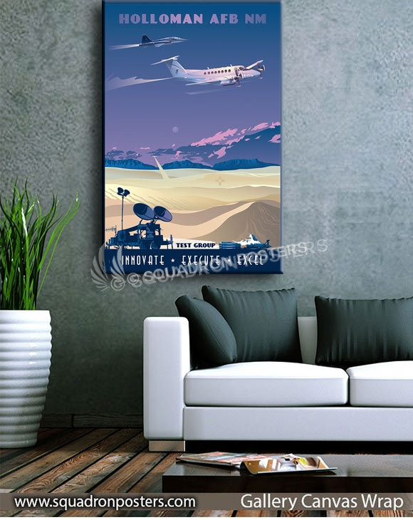 Holloman_AFB_New_Mexico_C-12_T-38_SP01379-squadron-posters-vintage-canvas-wrap-aviation-prints