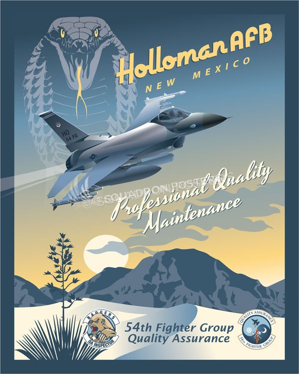 Holloman_F-16_54th_Fighter_Group_SP00852-featured-aircraft-lithograph-vintage-airplane-poster-art