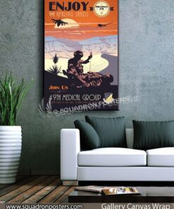 Holloman_F-16_MQ-1_49th_Med_Group_SP01041-squadron-posters-vintage-canvas-wrap-aviation-prints