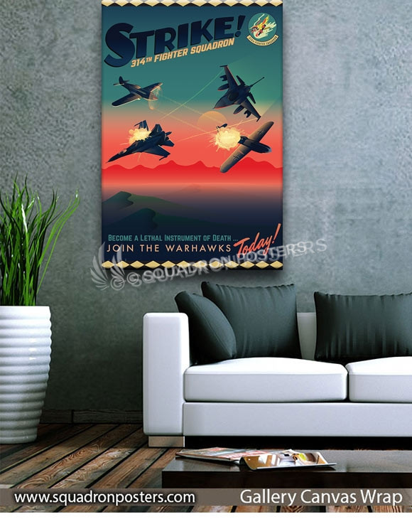 Holloman_F-16_P-40_P-47_314th_FS_SP01118-squadron-posters-vintage-canvas-wrap-aviation-prints