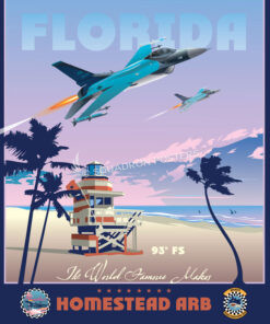 Homestead_ARB_Florida_F-16_93rd_FS_16x20_FINAL_Max_Shirkov_SP02099Mfeatured-aircraft-lithograph-vintage-airplane-poster