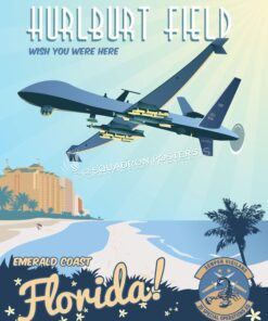 Hurlburt Field 2 SOS MQ-9 Hulburt_MQ-9_2d_SOS_SP01471-featured-aircraft-lithograph-vintage-airplane-poster-art