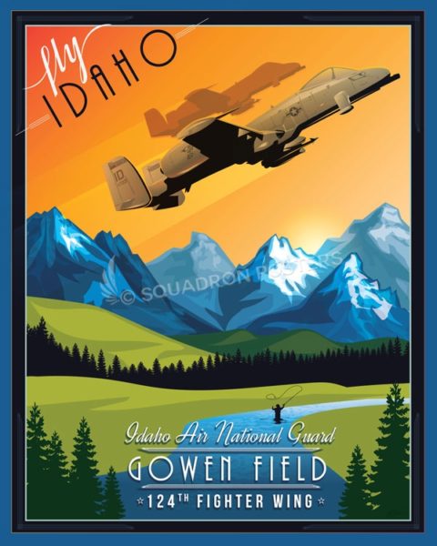 Idaho ANG 124th Fighter Wing A-10 - Squadron Posters