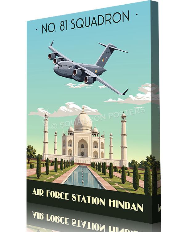 India Air Force Station Hindan C-17 NO 81 Squadron Art