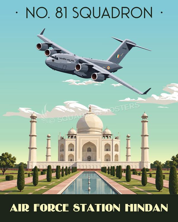 India Air Force Station Hindan C-17 NO 81 Squadron Art