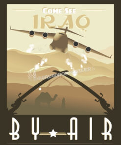 Iraq-C-17-globemaster-heavy-airlift-vinatge-poster-art