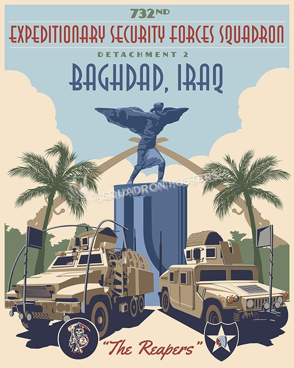 Iraq Convoy 732d 16x20 SP00500-vintage-military-aviation-travel-poster-art-print-gift