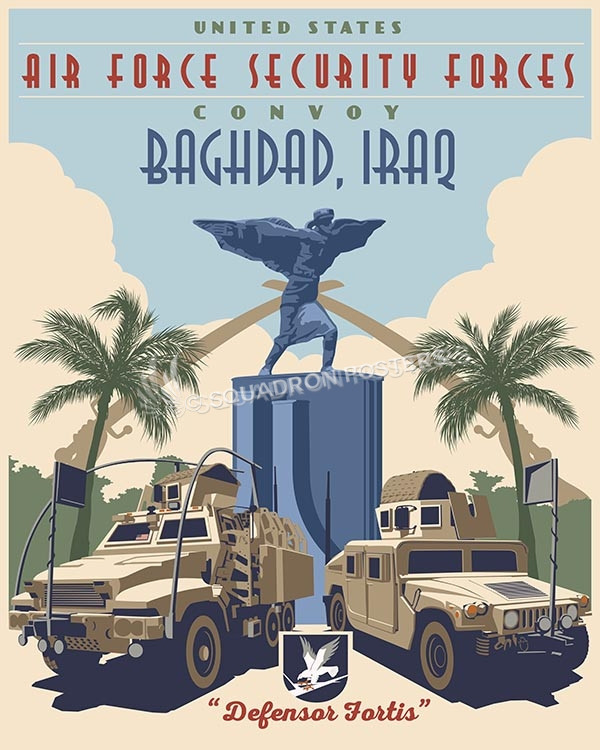 Expeditionary Security Forces IRAQ Art by - Squadron Posters!