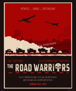Iraq-The-Road-Warriors-Seal-Team-3-SpecReconTroop-RED-featured-aircraft-lithograph-vintage-airplane-poster-art