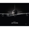 E-8 Joint STARS Jet Black Lithograph