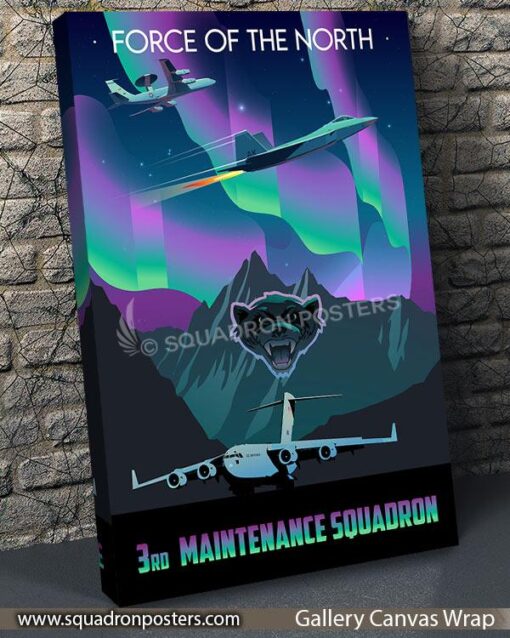JB Elmendorf Richardson Alaska 3d MXS Art - Squadron Posters