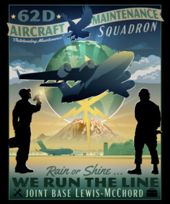 JB Lewis McChord C-17 62d AMXS Art