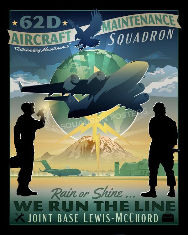 JB Lewis McChord C-17 62d AMXS Art