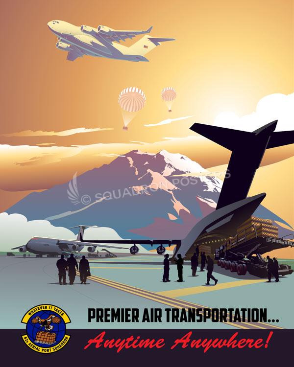 JB Lewis McChord C-17 62d APS Art