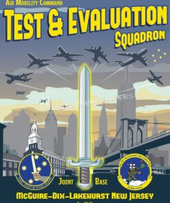 Air Mobility Command Test and Evaluation Squadron JB-MDL_AMC_Test_Sq_SP01340-featured-aircraft-lithograph-vintage-airplane-poster-art