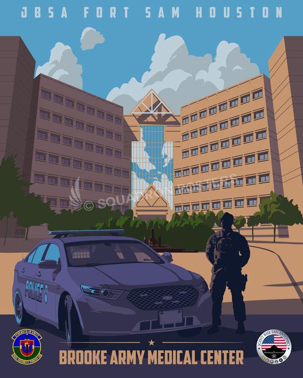 JBSA-Fort-Sam-Houston-502d-SFS-featured-aircraft-lithograph-vintage-airplane-poster