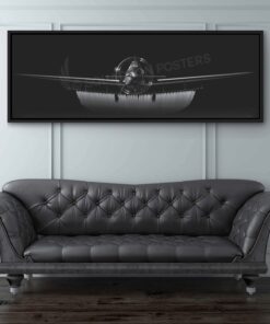 Air Tractor Jet Black Lithograph Lithograph Poster Artwork