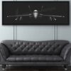FA-18E Super Hornet Personalized Jet Black Lithograph
