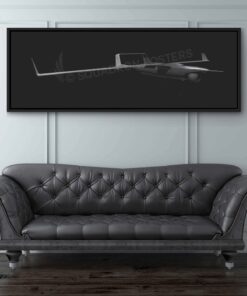 RQ-21A Personalized Jet Black Lithograph Poster Artwork