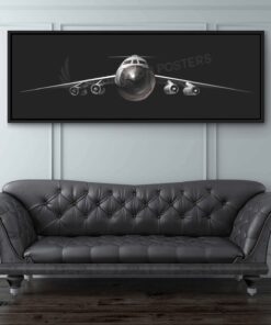 C-141 Starlifter Jet Black Lithograph