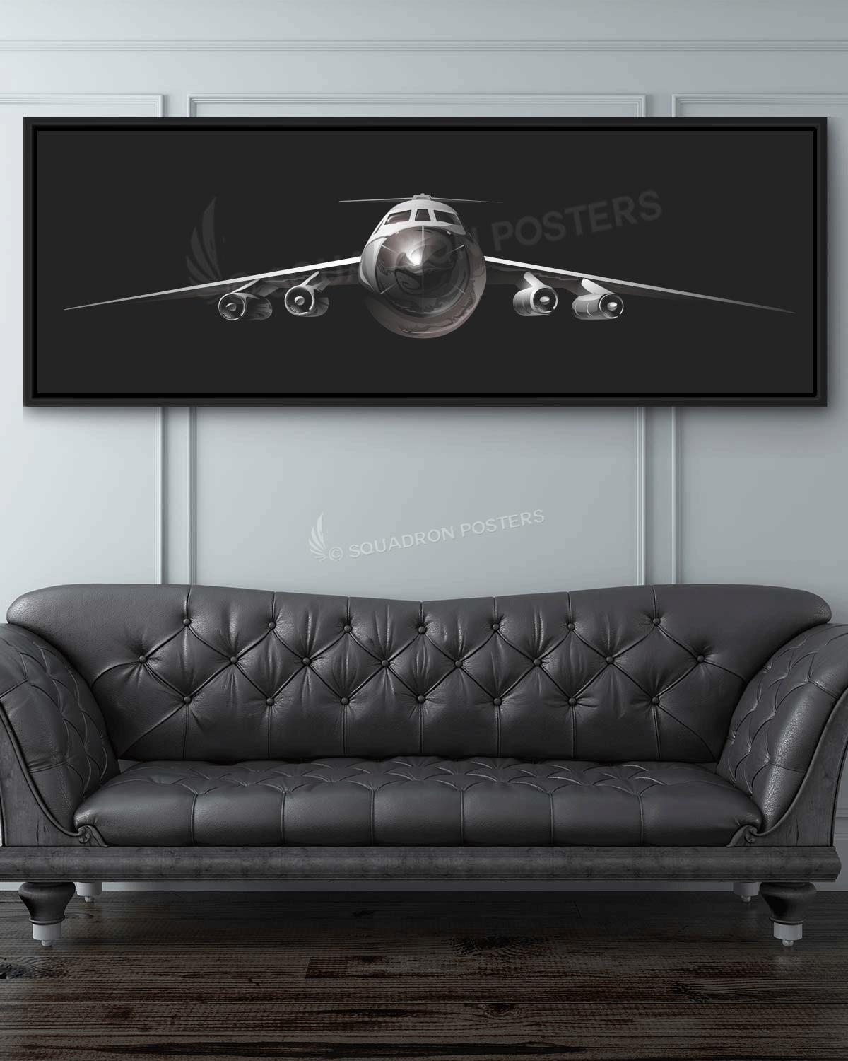 C-141 Starlifter Personalized Jet Black v2 Lithograph Poster Artwork