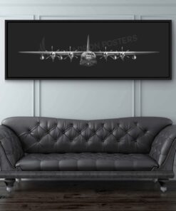 HC-130J Combat King II Personalized Jet Black Lithograph Poster Artwork