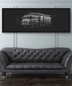 Type 1 Fire Engine Jet Black Lithograph