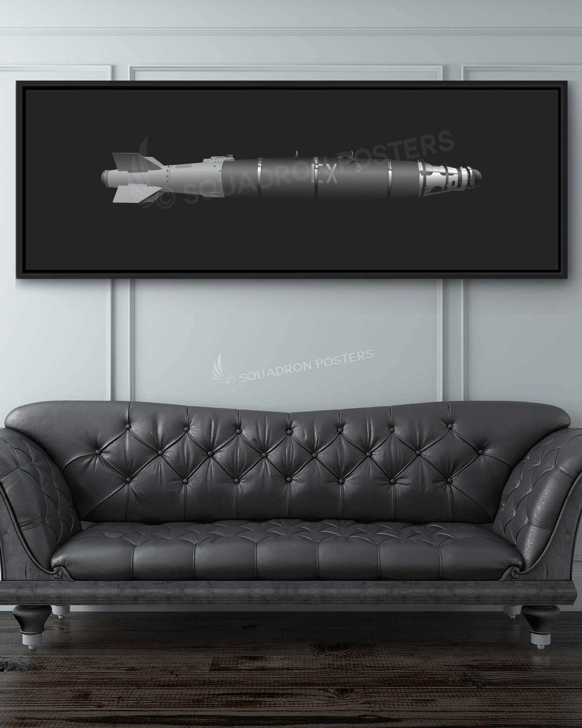 GBU-54 Personalized Jet Black Lithograph Poster Artwork