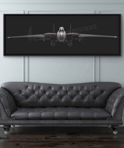 F-14 Tomcat Personalized Jet Black Lithograph Poster Artwork