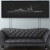 Jet Black Constellation Class Frigate Lithograph Jet Black Constellation Class Frigate Lithograph
