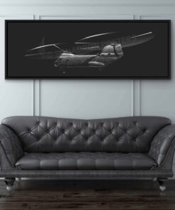 CH-46 Chinook Jet Black Lithograph Poster Artwork