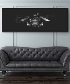 CH-53E Hustlers Jet Black Lithograph