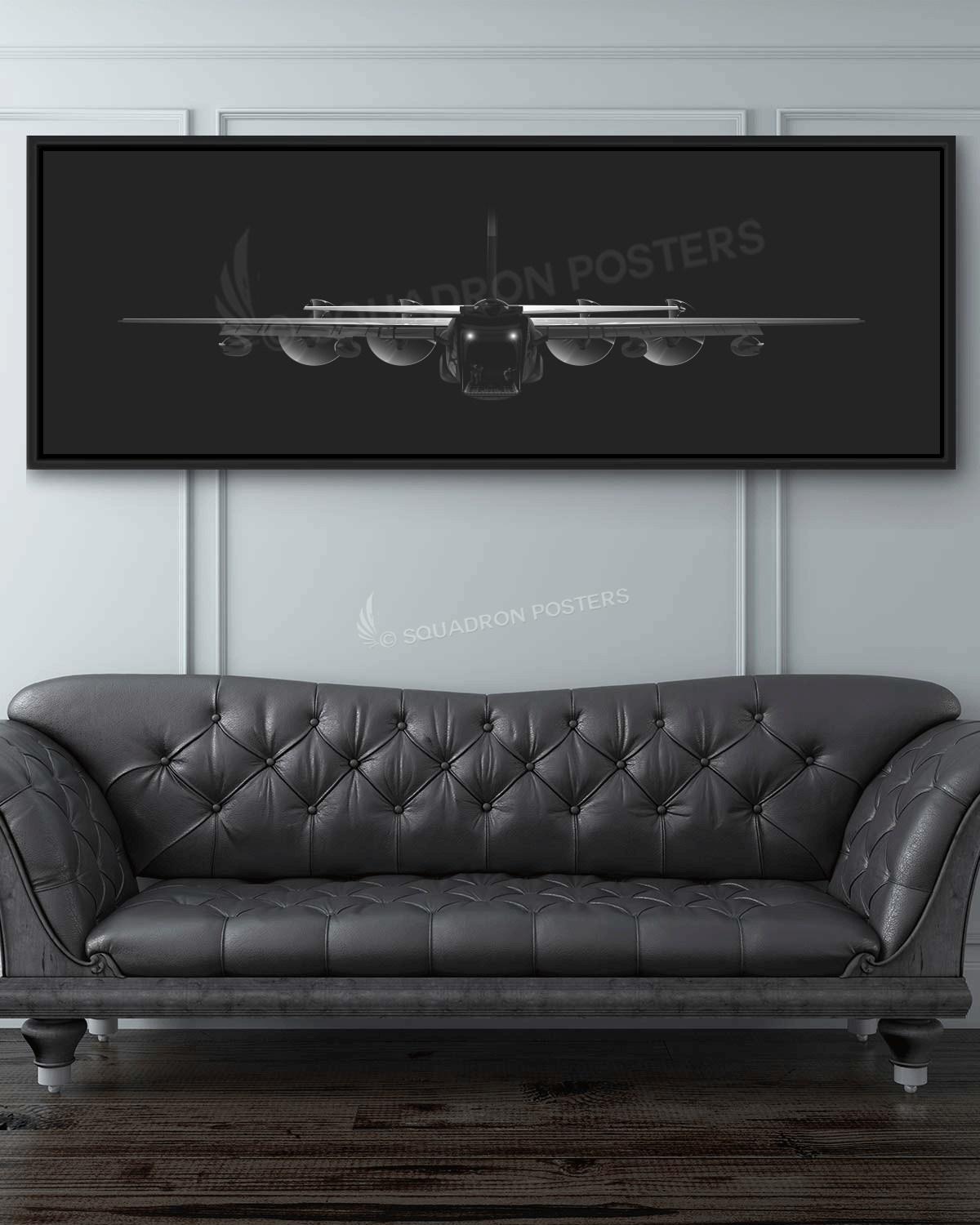 KC-130J Rear View Personalized Jet Black Lithograph Poster Artwork