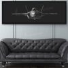 Jet Black F-35 Head On Lithograph Jet Black F-35 Head On Lithograph